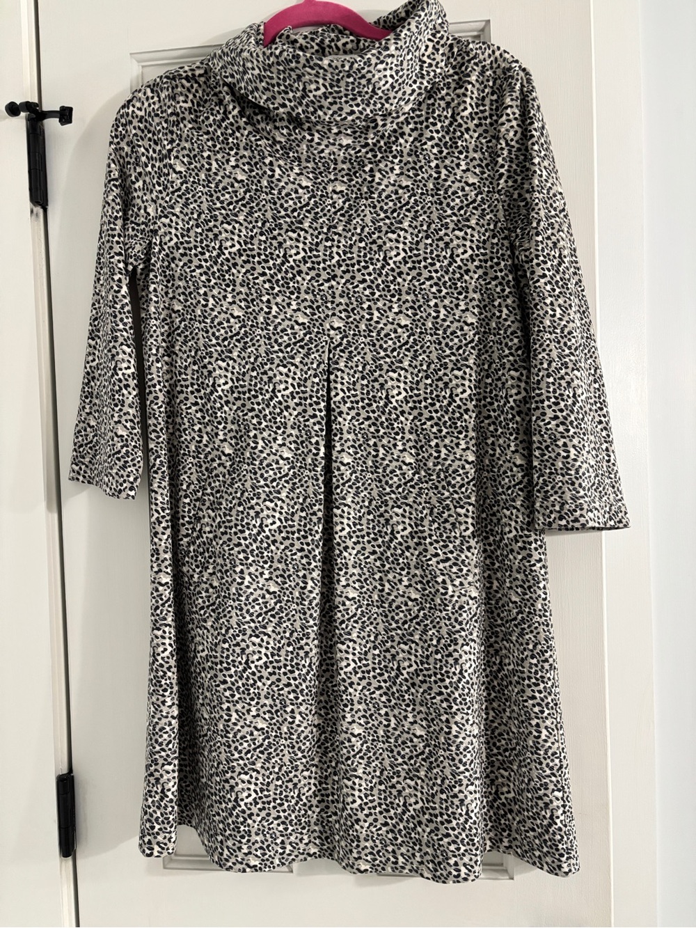 Tyler Boe Animal Print Cowl Neck Dress - Size Small